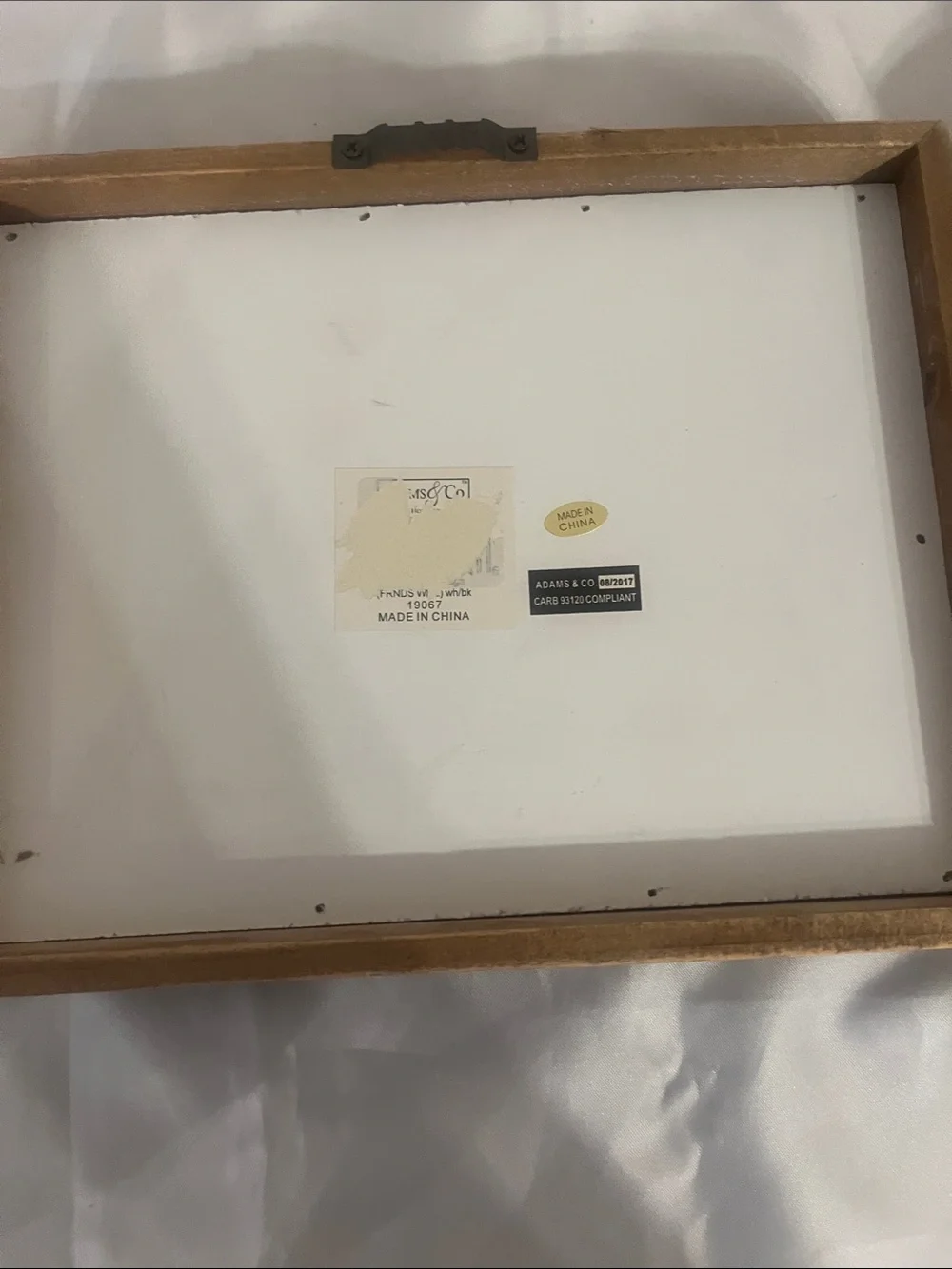 Kirklands White and Brown 'Home' and 'Friends' Wooden Frame Pair